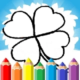 4 Leaf Clover Coloring Page