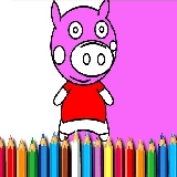 BTS Pig Coloring Game