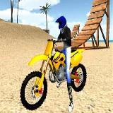 Beach Bike Stunt