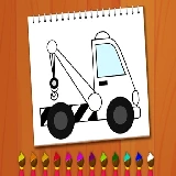 Coloring Book: Excavator Trucks