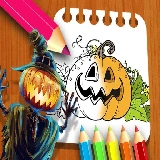 Hallowen Coloring Book