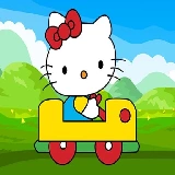 Hello Kitty Car Jigsaw