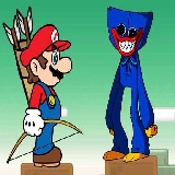 Mario vs Huggy Wuggy