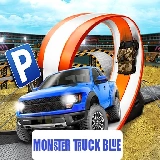 Monster-Truck-Parking Free 3D Blue