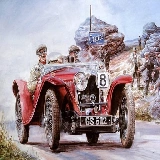 Painting Vintage Cars Jigsaw Puzzle 2