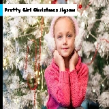 Pretty Girl Christmas Jigsaw