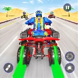 Quad Bike Traffic Shooting Games 2020: Bike Games