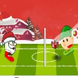 Santa winter head soccer