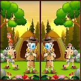 Spot 5 Differences Camping