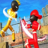 Stickman Police VS Gangsters Street Fight