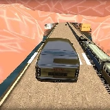 Train vs Super Car Racing Game