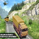 US Army Uphill Offroad Mountain Truck Game 3D