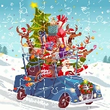 Xmas Trucks Jigsaw