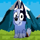 bluey dog pixal