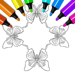 Butterfly Coloring Pages Kids