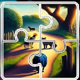 Cats and Dogs Slide Puzzle