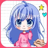 coloring book anime girls and boys - Play Game