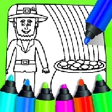 Rainbow With Pot Of Gold Coloring Pages