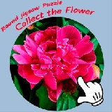 Round jigsaw Puzzle - Collect the Flower